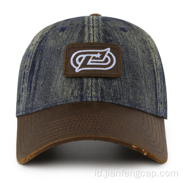 topi baseball vintage terstruktur dicuci